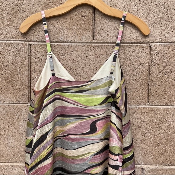 NWT Ted Baker Warrenn Printed Button Through Cami Dress Midi Size 4 Dusky Pink - Picture 9 of 13